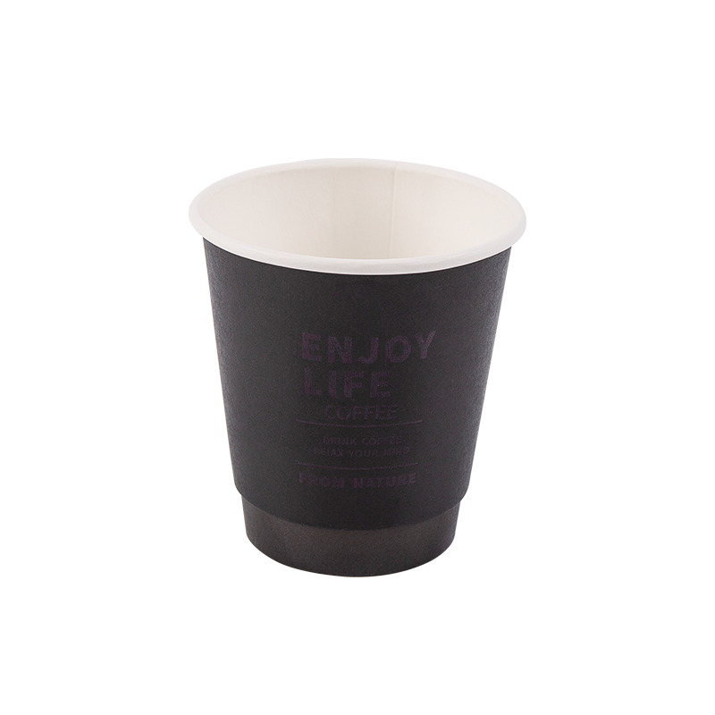 8oz Cangkir Kertas Dua Lapis Biodegradable Sekali Pakai