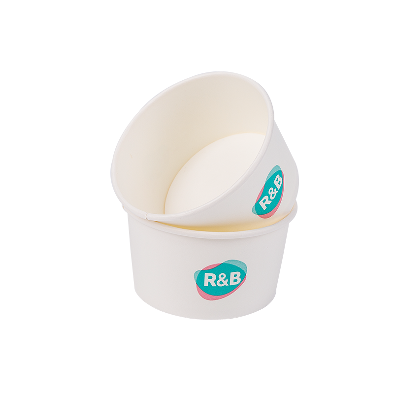 8oz Cangkir Es Krim Kertas Biodegradable Sekali Pakai