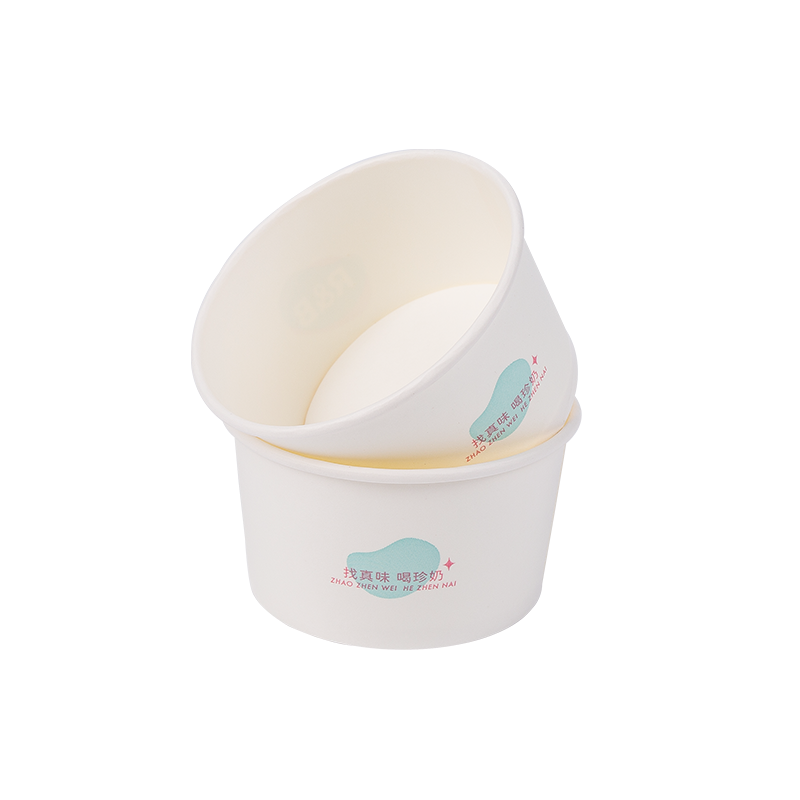 8oz Cangkir Es Krim Kertas Biodegradable Sekali Pakai