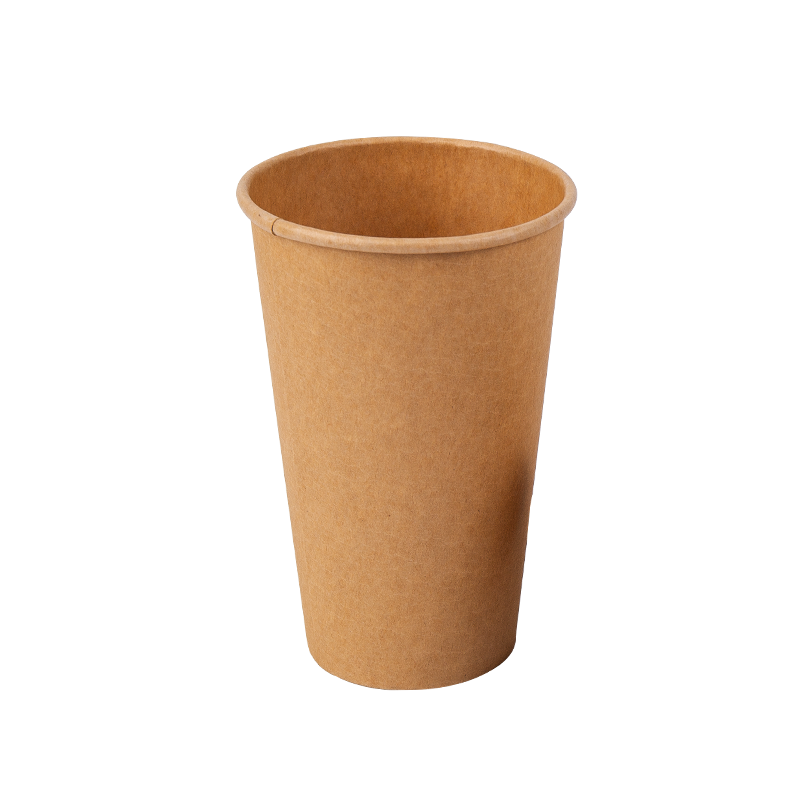 20oz Cangkir Kertas Satu Lapis Biodegradable Sekali Pakai