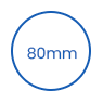 Tutup Cangkir PP Sekali Pakai 80mm icon